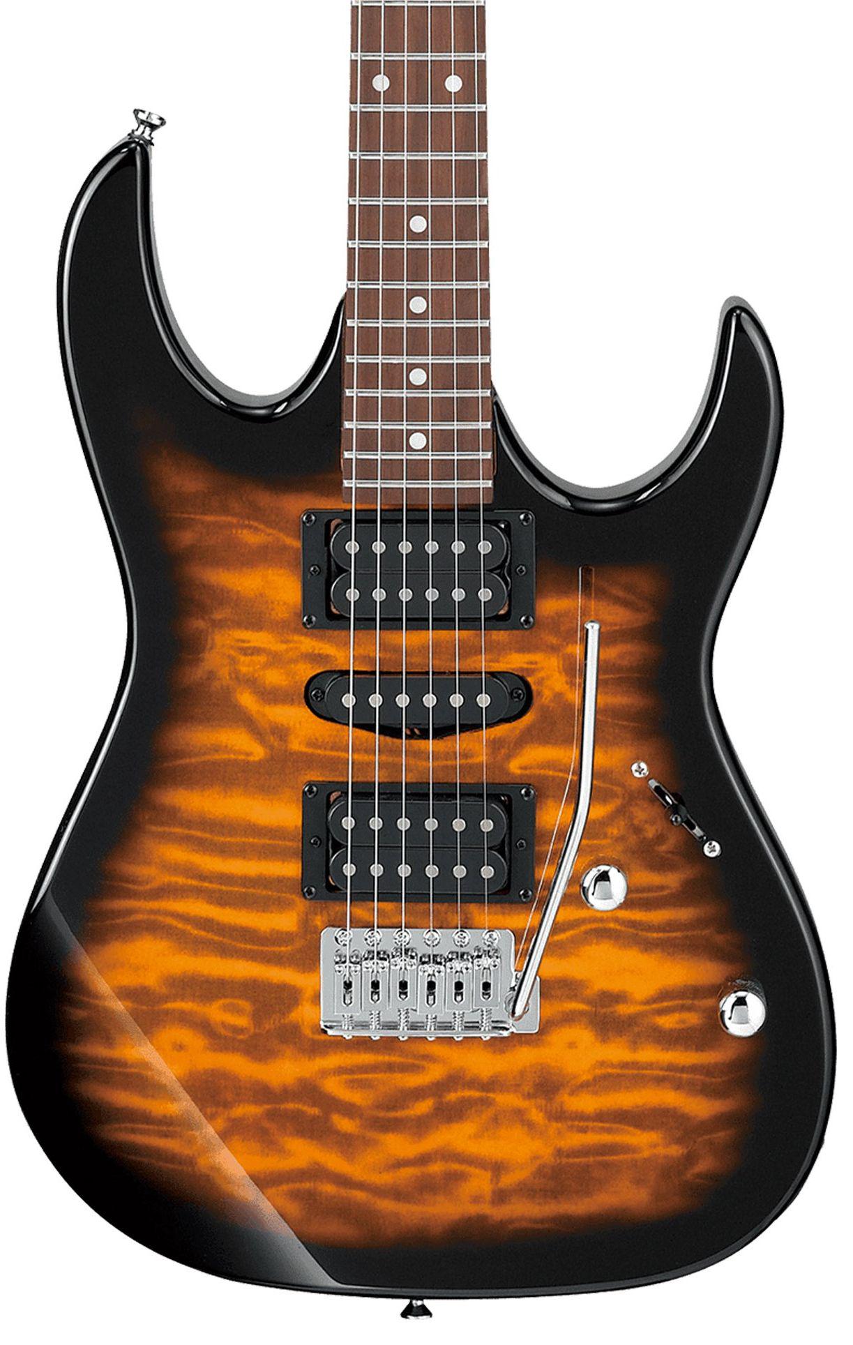 Ibañez - Guitarra Eléctrica GIO RG, Color: Ambar con Negro Mod.GRX70QA-SB_34