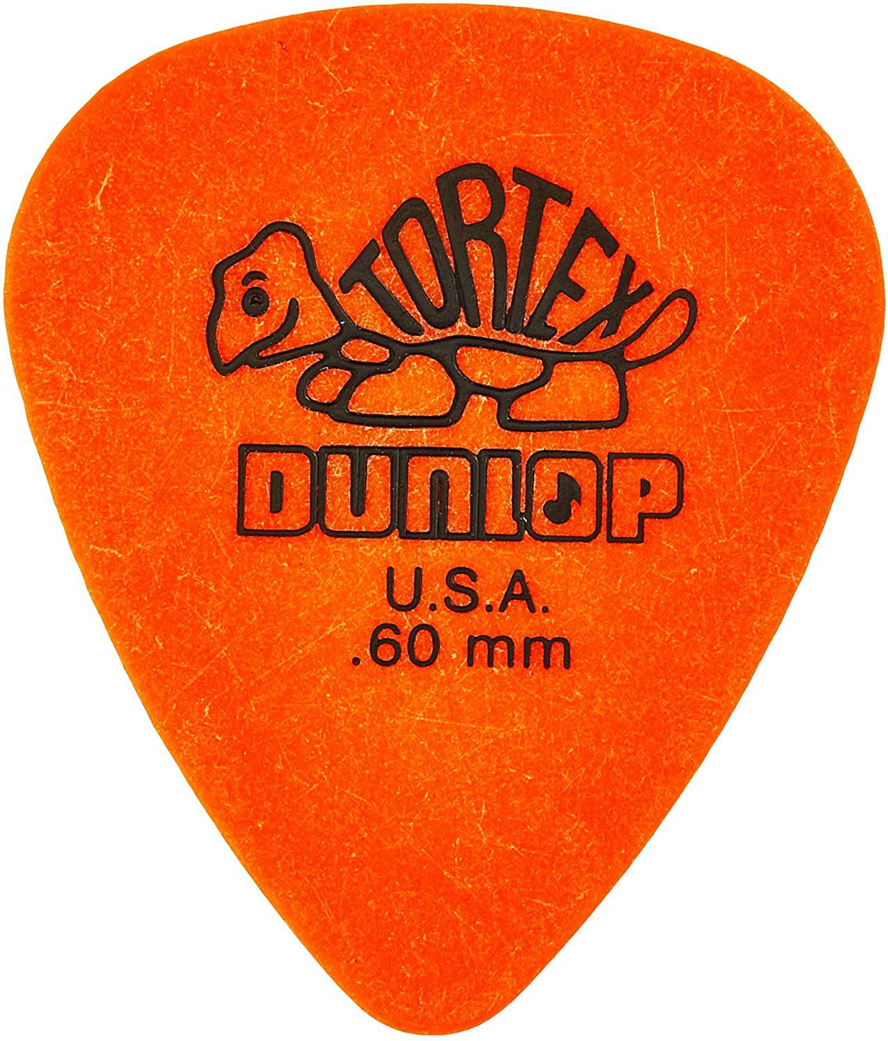Dunlop - 36 Plumillas Tortex Triángulo, Calibre: .60 Color: Naranja Mod.431P.60_17
