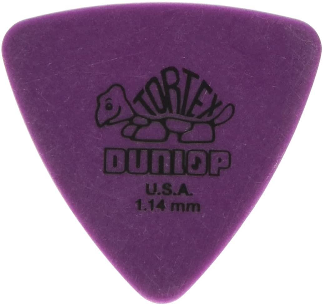 Dunlop - 36 Plumillas Tortex Triángulo, Calibre: 1.14 Color: Morado Mod.431P1.14_27