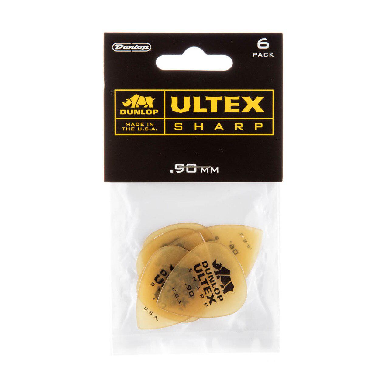 Dunlop - 6 Plumillas Ultex Sharp, Calibre: .90 mm Mod.433P.90_14