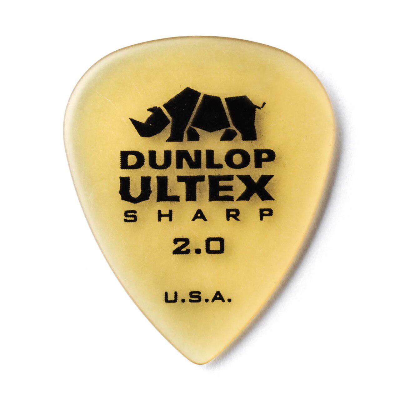 Dunlop - 6 Plumillas Ultex Sharp, Calibre: 2.00 mm Mod.433P2.00_31