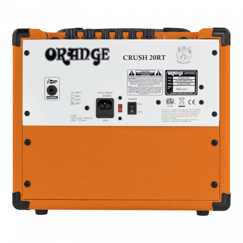 Orange - Combo Crush para Guitarra Eléctrica, 20W 1x8" con FX Mod.CRUSH 20RT_38