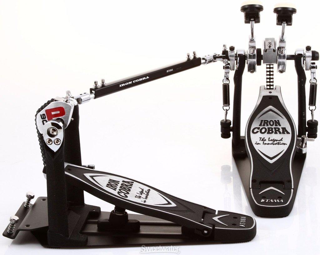 Tama - Pedal Doble para Bombo Iron Cobra con Estuche Mod.HP900PSWN_195