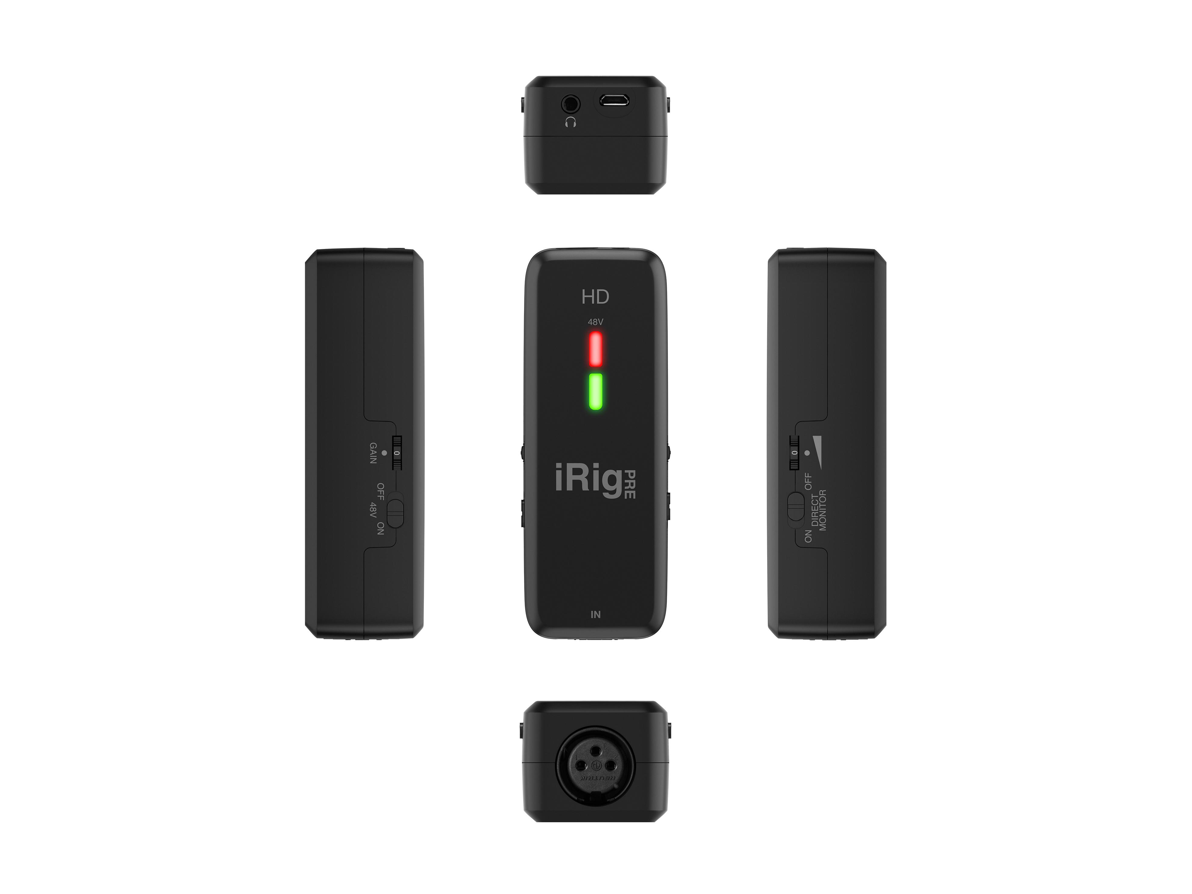 IK Multimedia - Interfaz de Audio para Micrófono XLR iRig Pre HD para iOS y Android Mod.IP-IRIG-PREHD-IN_5