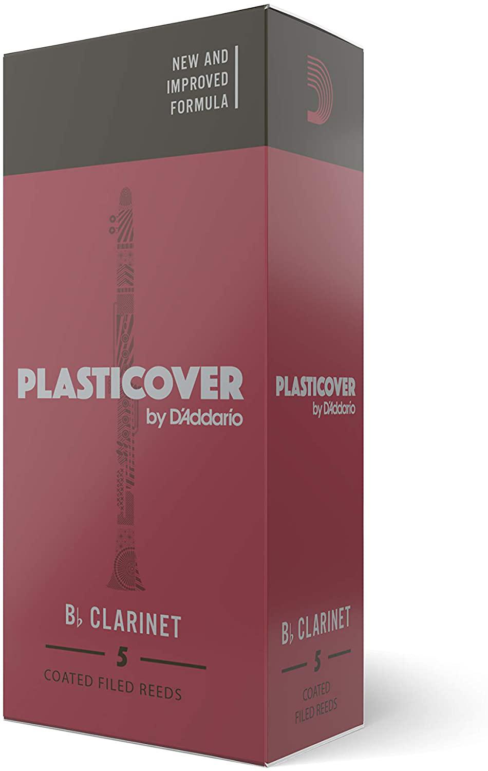 D'Addario - 5 Cañas Plasticover para Clarinete Sib, Medida: Varias Mod.RRP05BCL__0_13