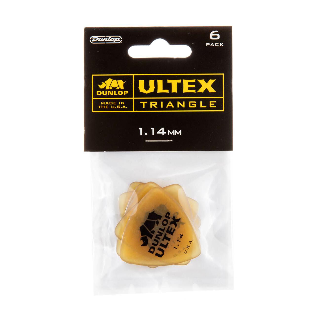 Dunlop - 6 Plumillas Ultex Triangle, Calibre: 1.14 mm Mod.426P1.14_27