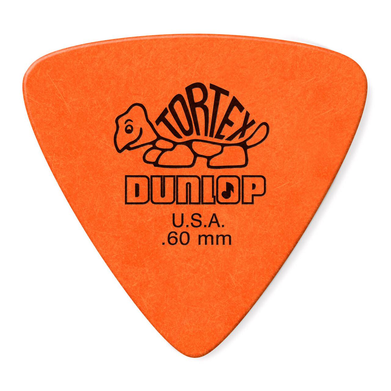 Dunlop - 36 Plumillas Tortex Triángulo, Calibre: .60 Color: Naranja Mod.431B.60_40