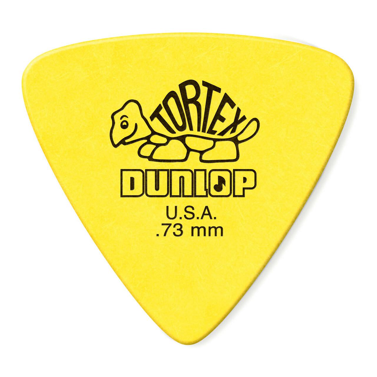 Dunlop - 36 Plumillas Tortex Triángulo, Calibre: .73 Color: Amarillo Mod.431B.73_43