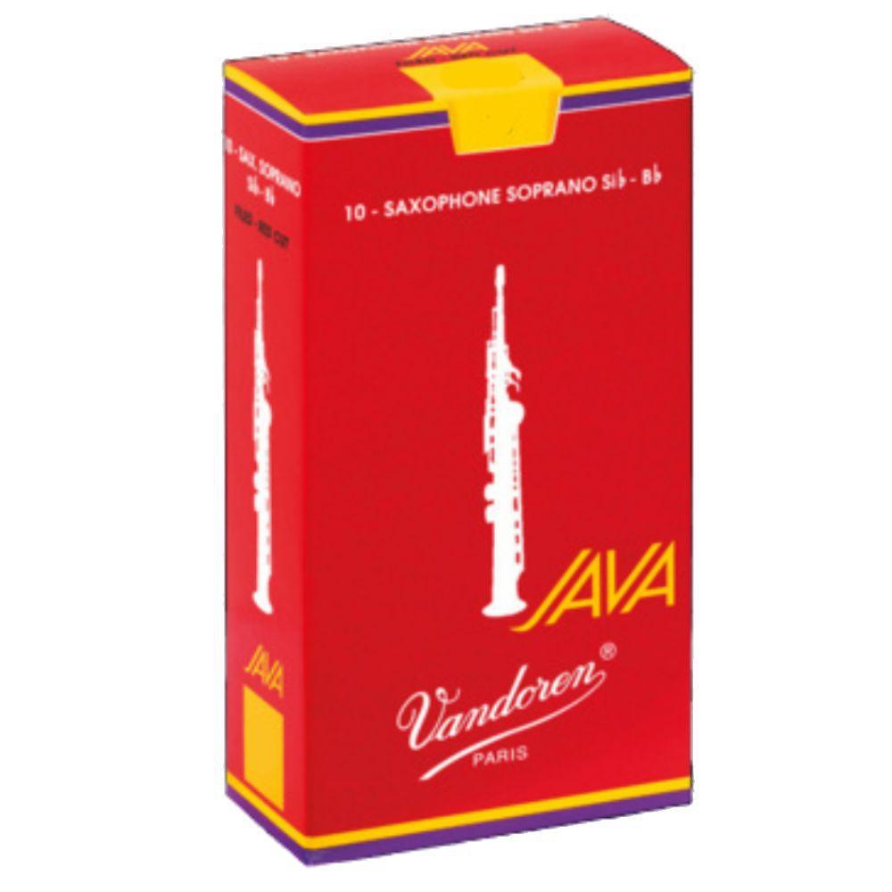 Vandoren - 10 Cañas Java Filed Red para Sax Soprano, Medida: Varias Mod.SR30_R