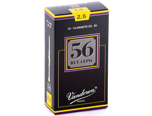 Vandoren - 10 Cañas para Clarinete Sib 56 Rue Lepic Mod.CR50__