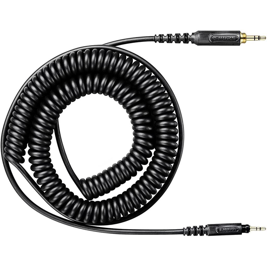 Shure - Cable espiral de reemplazo para los audifonos profesionales SRH840, SRH750DJ y SRH440 Mod.HPACA1