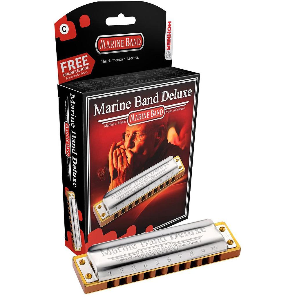 Hohner - Armónica Marine Band Deluxe en Fa Mayor Mod.M200506X