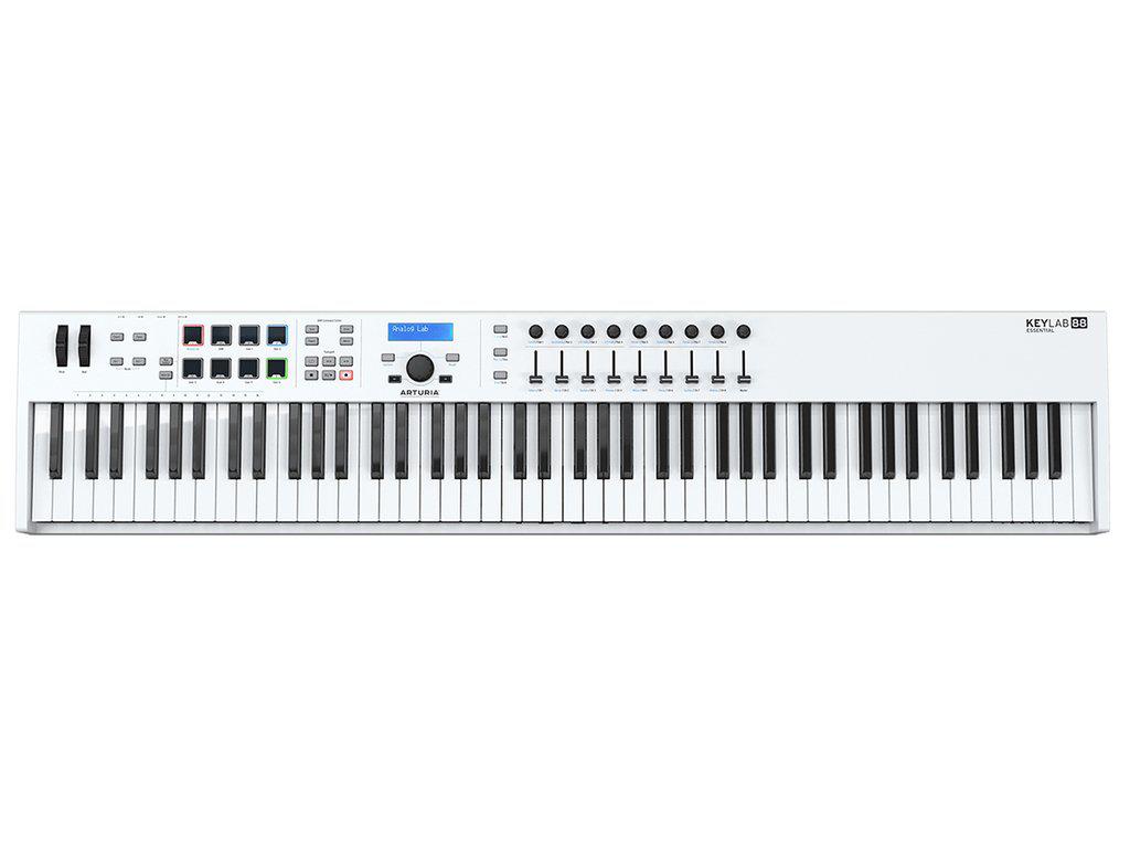 Arturia - Teclado Controlador MIDI Keylab Essential 88, Color: Blanco
