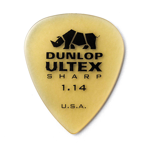 Dunlop - 6 Plumillas Ultex Sharp, Calibre: 1.14 mm Mod.433P1.14_23