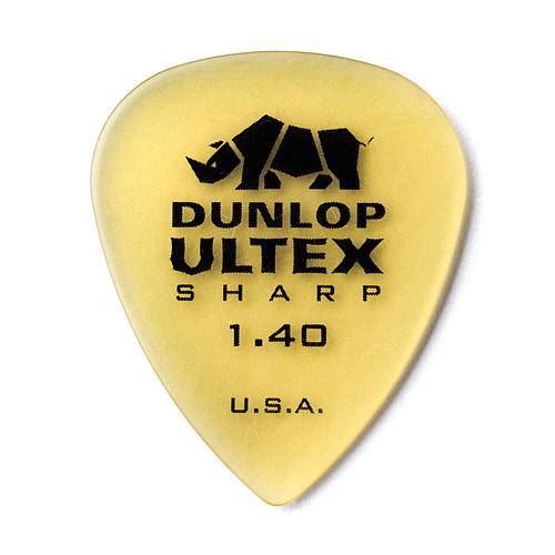 Dunlop - 6 Plumillas Ultex Sharp, Calibre: 1.40 mm Mod.433P1.40_27