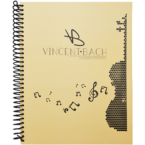Vicent Bach - Cuaderno Profesional de 100 Hojas, 80 Pautadas y 20 Rayadas Mod.VBCP10_2