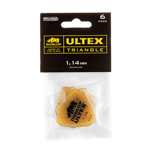 Dunlop - 6 Plumillas Ultex Triangle, Calibre: 1.14 mm Mod.426P1.14_27