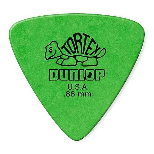 Dunlop - 36 Plumillas Tortex Triángulo, Calibre: .88 Color: Verde Mod.431B.88_46