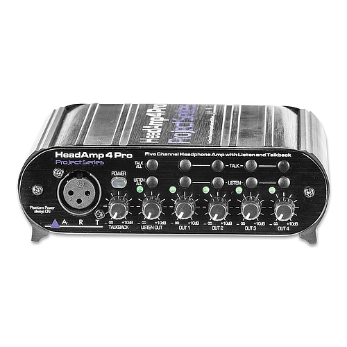 ART - Amplificador Estéreo de 5 Canales para Audífonos Mod.Head Amp 4 Pro
