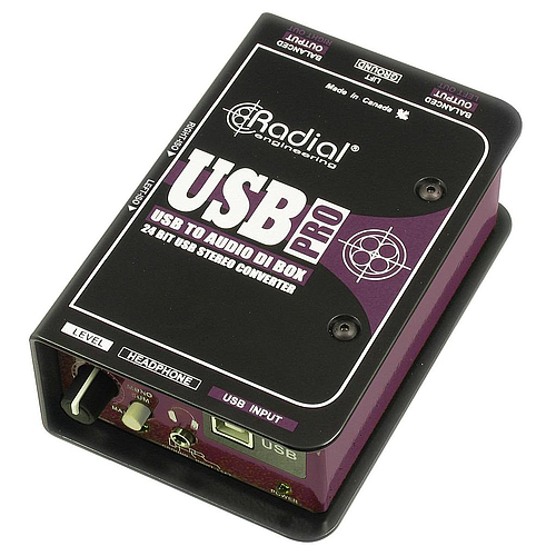 Radial - Caja Directa Activa Estéreo USB Mod.USB-Pro