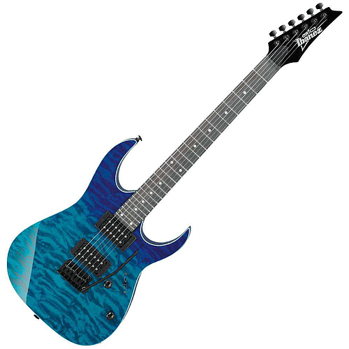 Ibañez - Guitarra Eléctrica Gio RG, Color: Azul Degradado Transparente Mod.GRG120QASP-BGD