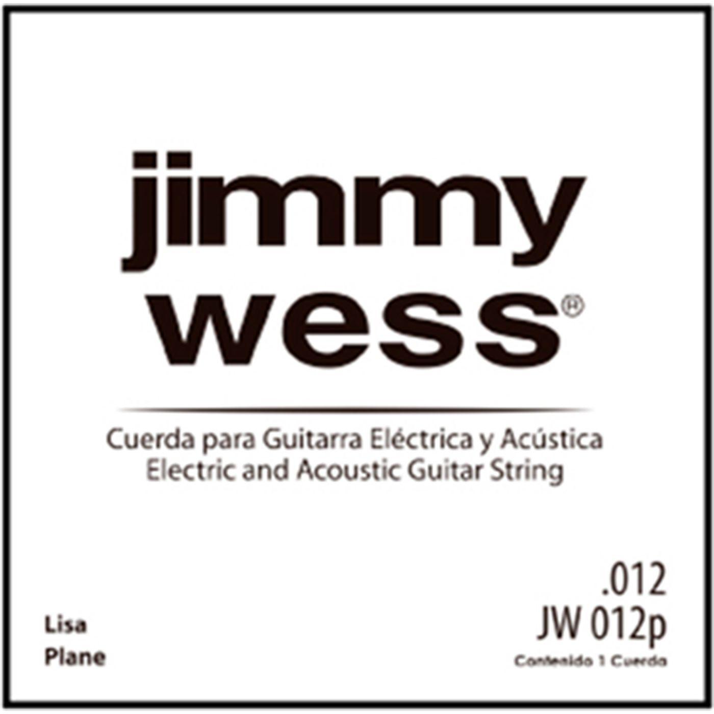 Jimmy Wess - 12 Cuerdas 2A para Guitarra Acústica ó Eléctrica, Material: Acero Calibre: .012 Mod.JW-012P(12)_2