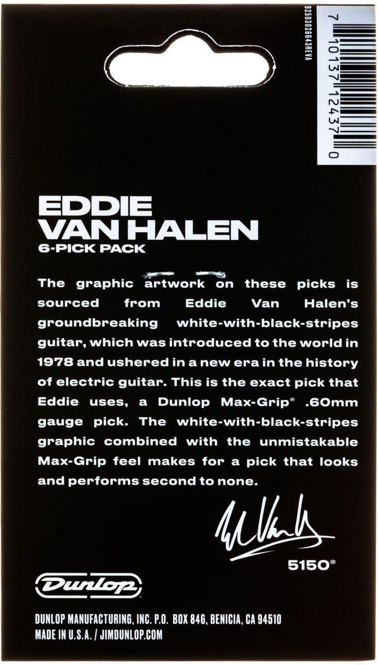 Dunlop - 6 Plumillas Van Halen, VHI Mod.EVHP03_19