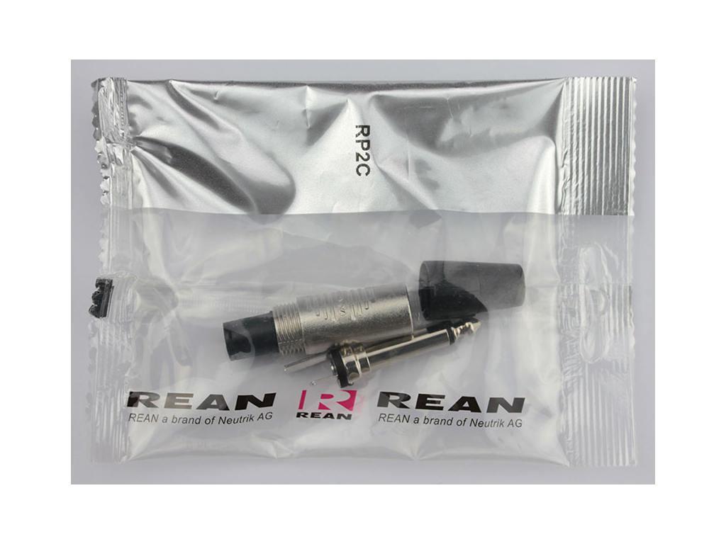 Rean - Plug 1/4" Mono, Niquelado Mod.RP2C_13