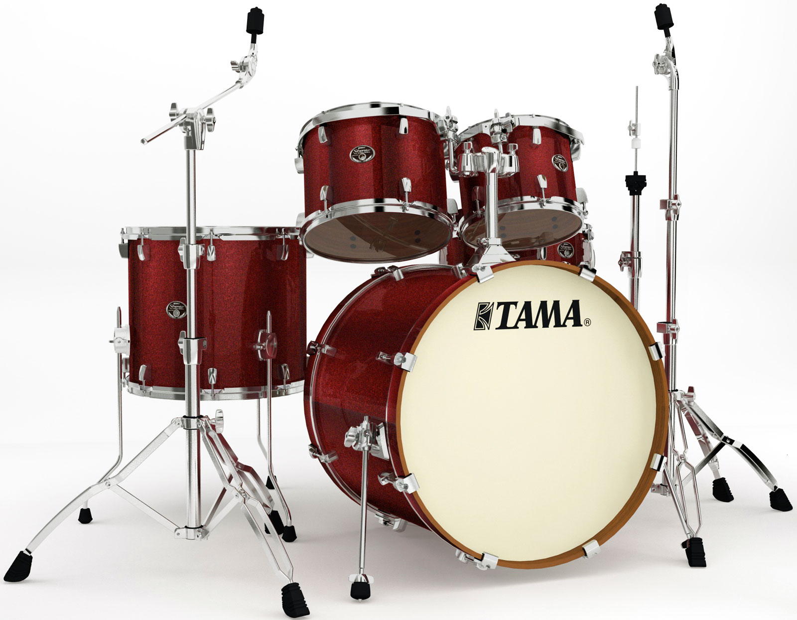 Tama - Batería Silverstar 5 Piezas con Atriles, Color: Vino Mod.VD52KRS-VBG