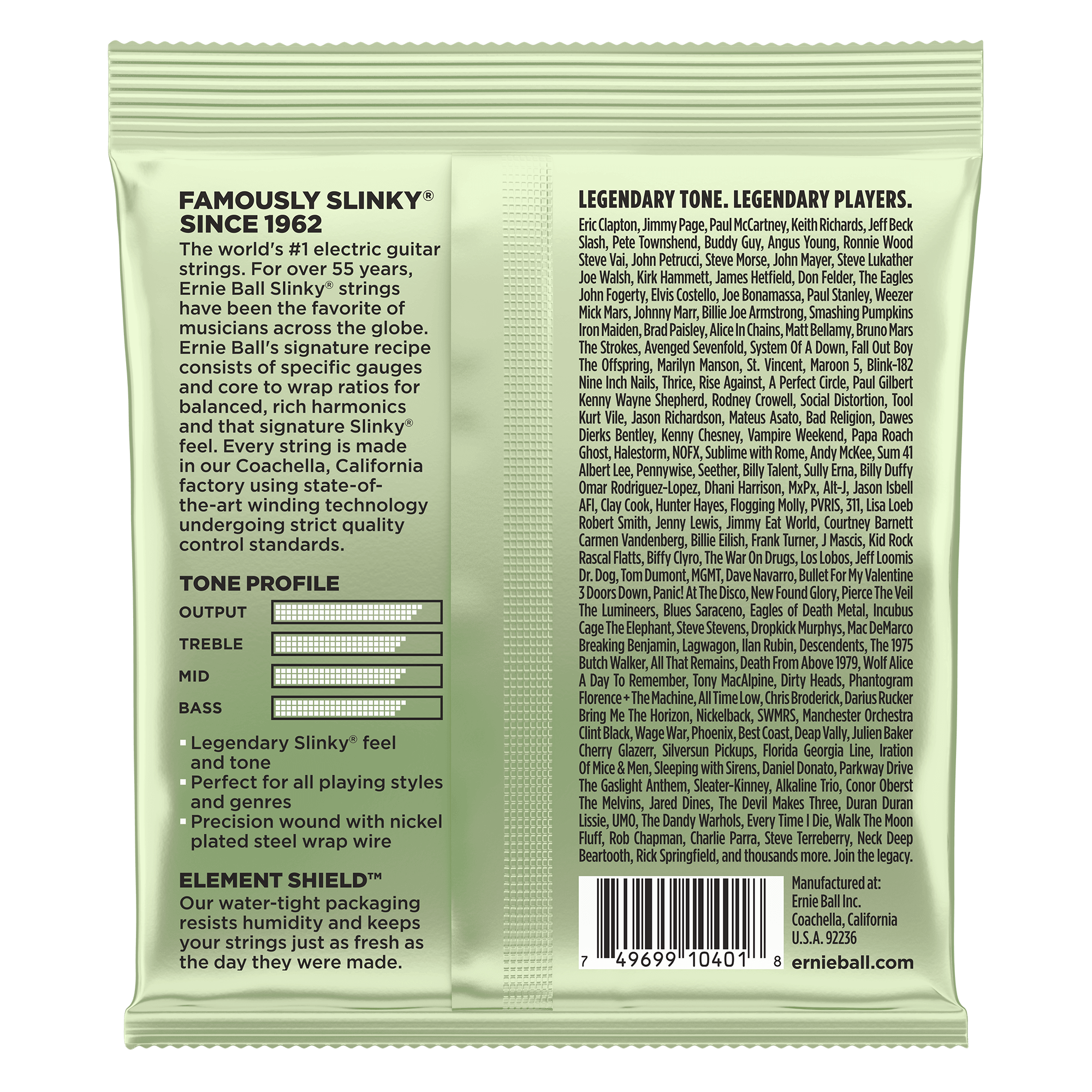 Ernie Ball - Encordado Magnum Slinky Para Guitarra Eléctrica, Niquel 0.012-0.056 2618_40