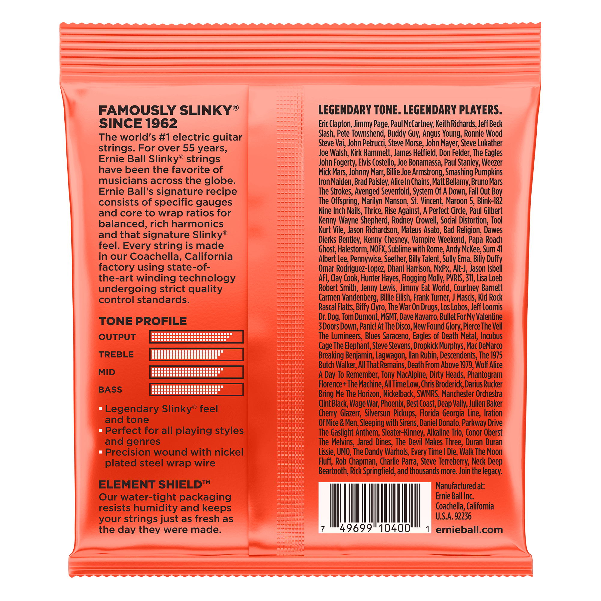 Ernie Ball - Encordado Skinny Top/Heavy Bottom Para Guitarra Eléctrica de 7 Cuerdas, Niquel 0.010-0.062 2615_43