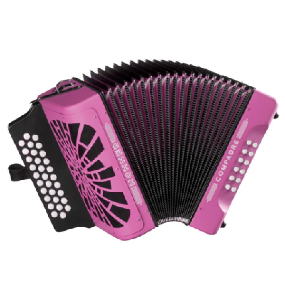Hohner - Acordeon Compadre, Diat.Sol-Do-Fa, Color: Violeta con Mochila Mod.A48211_2