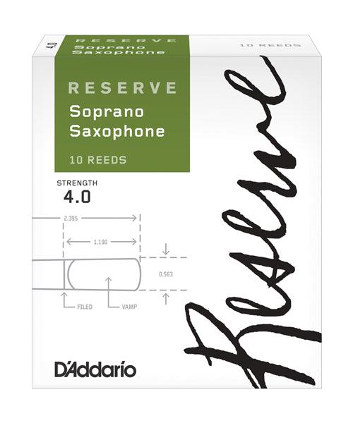 D'Addario - 10 Cañas Reserve para Saxofón Soprano, Medida: 4 Mod.DIR1040_19