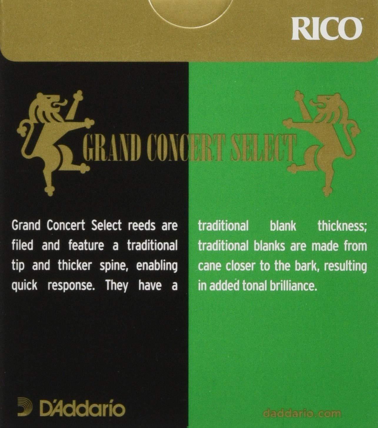 D'Addario - 10 Cañas Saxofon Soprano Grand Concert, Medida: 3 1/2 Mod.RGC10SSX350(10)_34