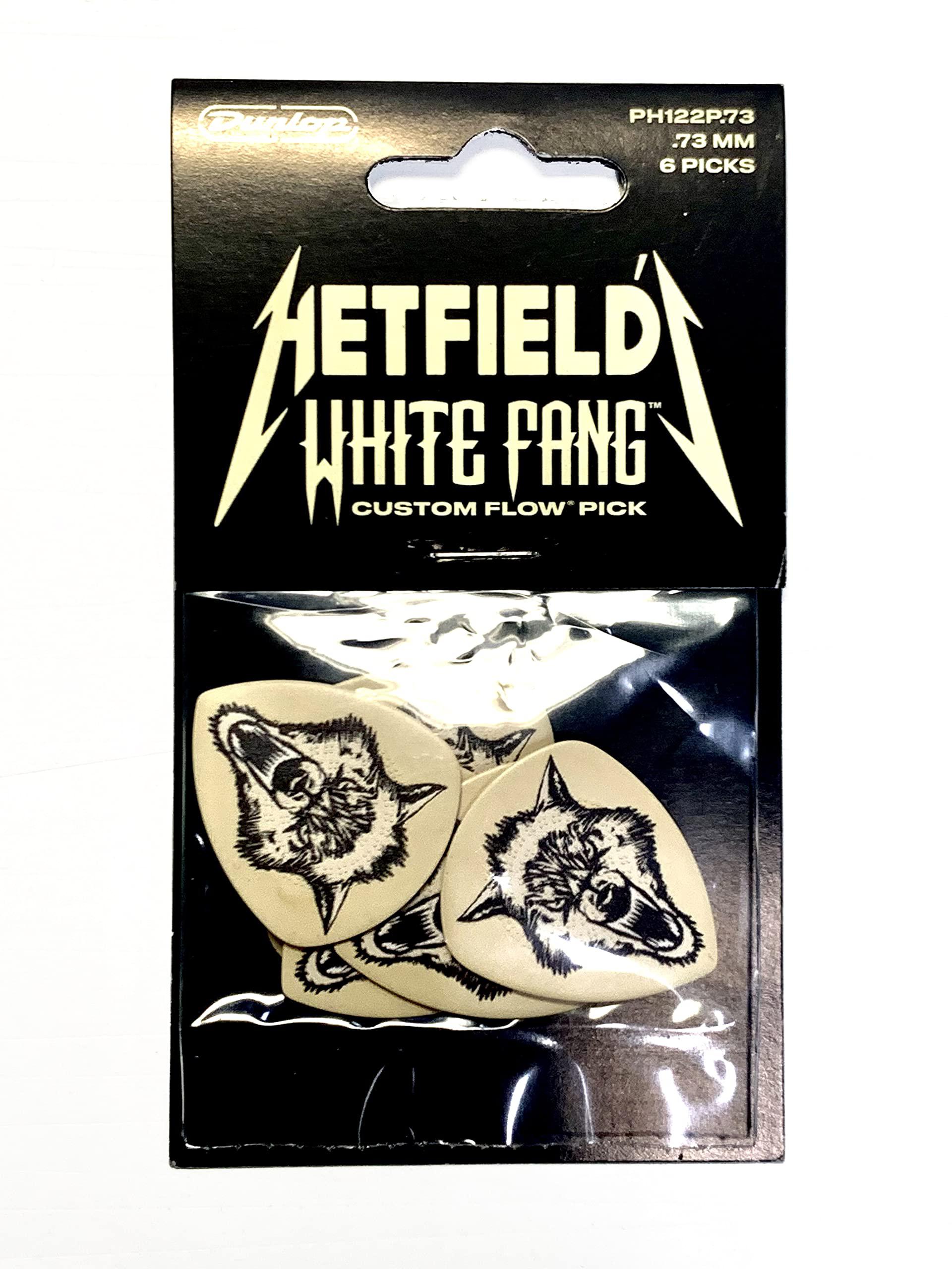 Dunlop - 6 Plumillas James Hetfield White Fang para Guitarra, Tamaño 1.00 mm Mod.PH122T100_4