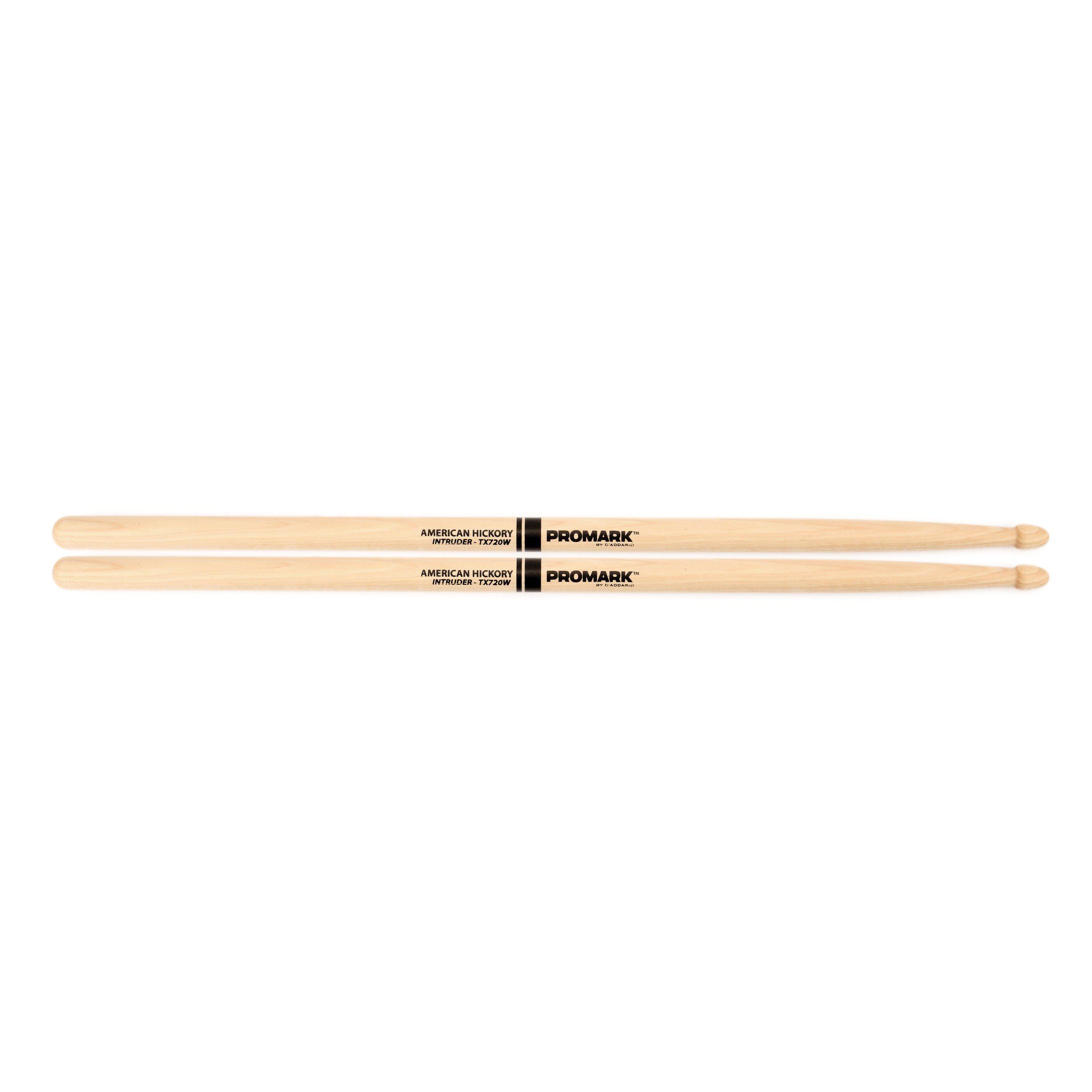 Promark - Baquetas 720 Intruder Hickory, Punta: Madera Mod.TX720W_48
