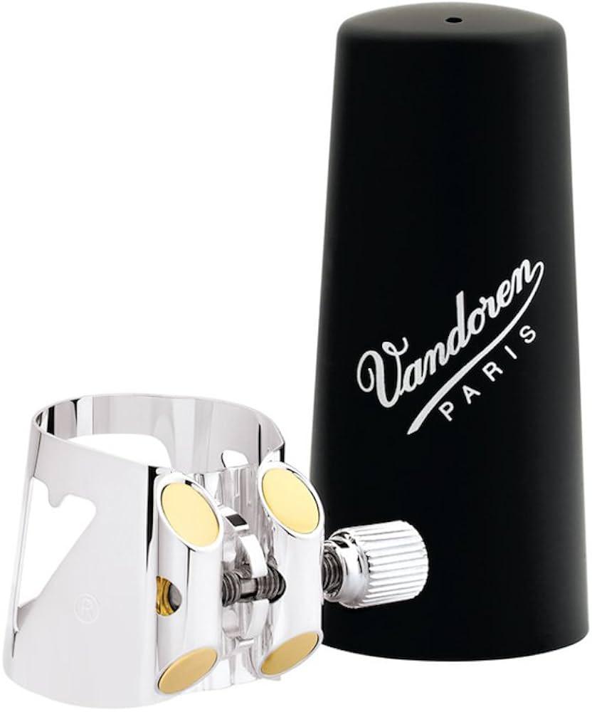 Vandoren - Abrazadera y Tapaboquilla Optimum para Clarinete Mi Bemol Mod.LC02P_88