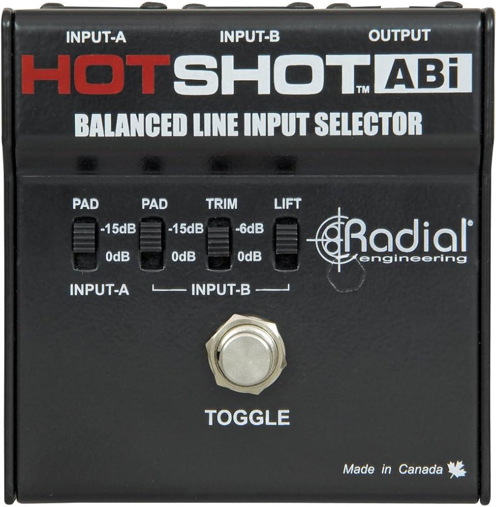 Radial - Pedal Selector Balanceado entre 2 Entradas Mod.HotShot ABi_16