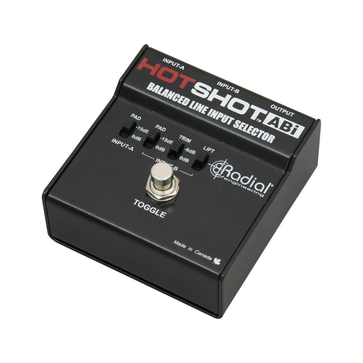 Radial - Pedal Selector Balanceado entre 2 Entradas Mod.HotShot ABi_17