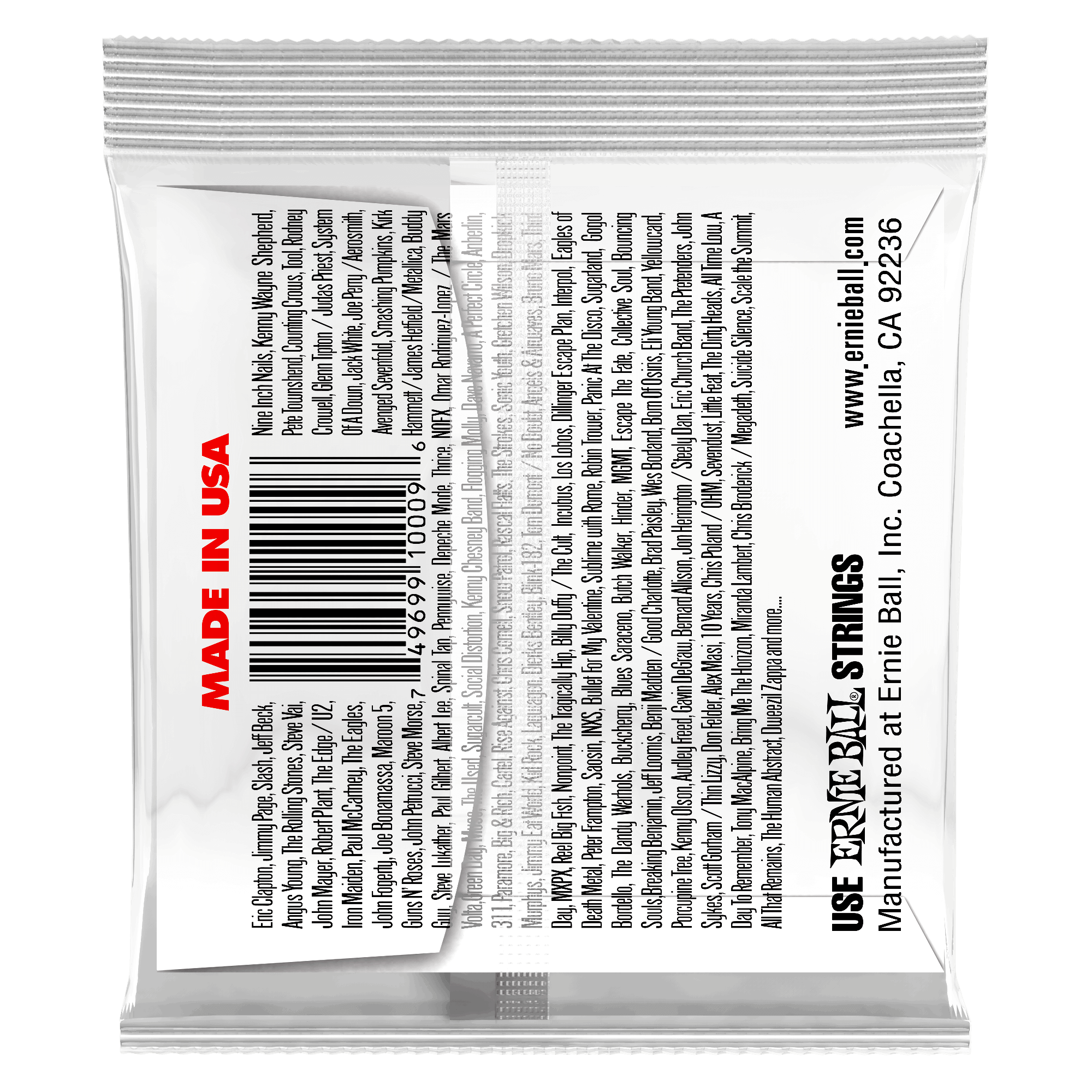 Ernie Ball - Cuerdas Custom para Guitarra Eléctrica, 6 Piezas Acero .009 Mod.1009_62