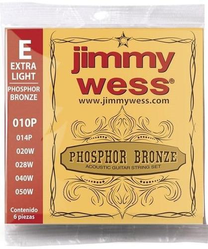Jimmy Wess - Encordado para Guitarra Acustica, Bronce 10-050 Mod.WB10_52