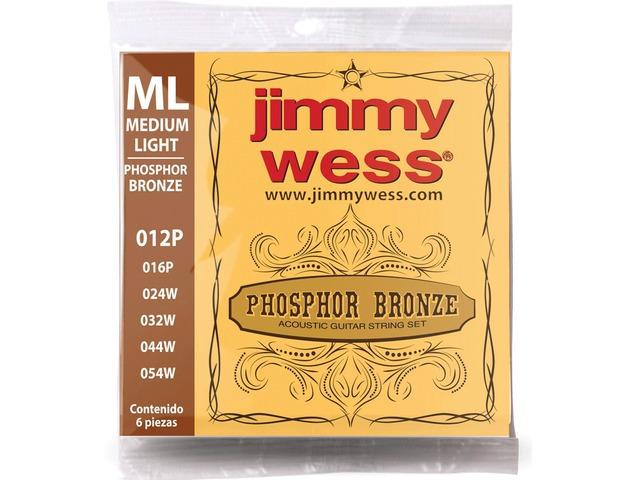 Jimmy Wess - Encordado para Guitarra Acustica, Bronce 12-054 Mod.WB12_53