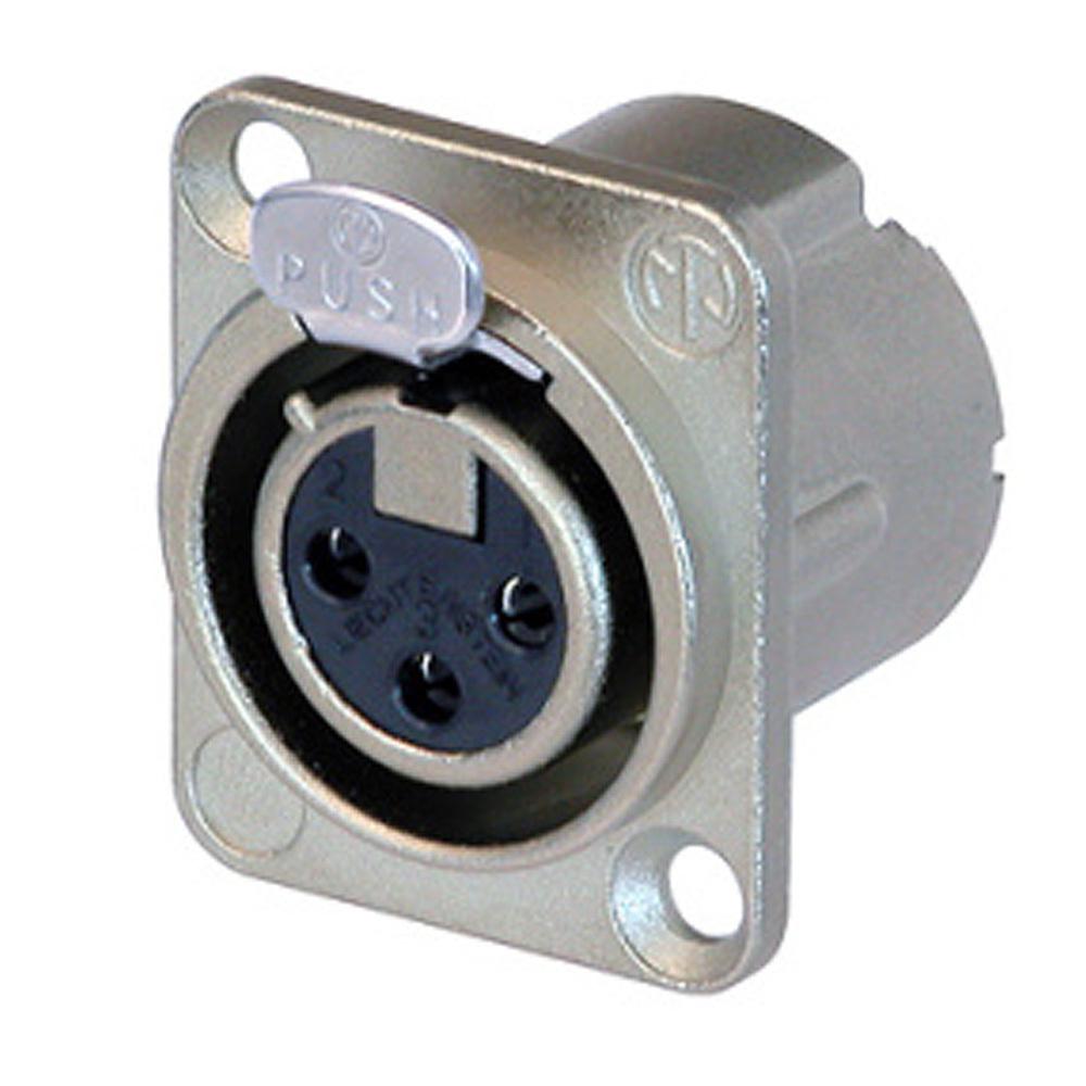 Neutrik - Conector XLR Hembra de 3 Polos Serie D-LX Mod.NC3FD-LX_41