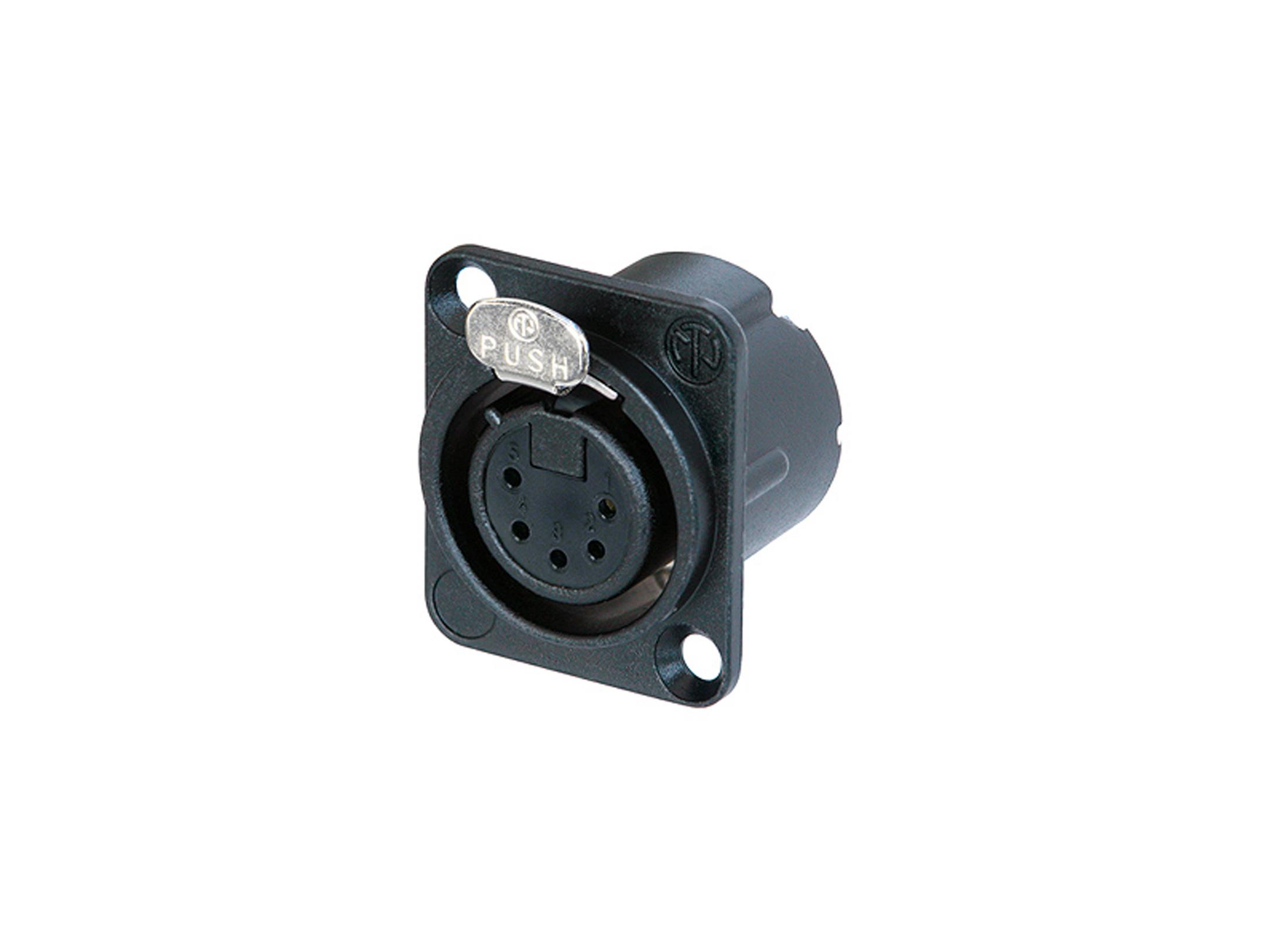 Neutrik - Conector XLR Hembra con 5 Polos Serie D-LX Mod.NC5FD-LX_49