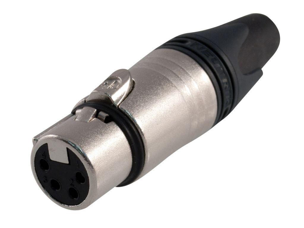 Neutrik - Conector XLR Hembra de 4 Polos Serie XX Cromado Mod.NC4FXX_53