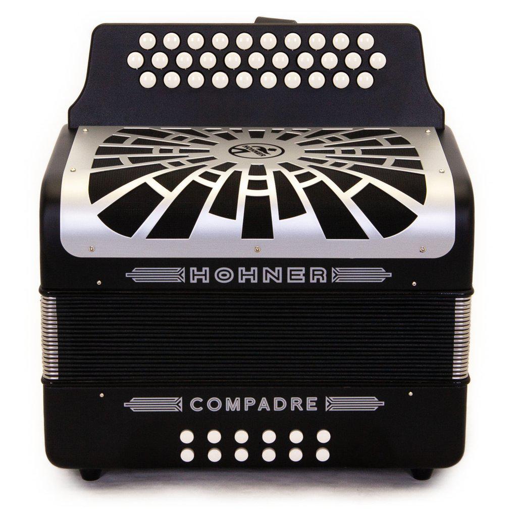 Hohner - Acordeon Compadre, Diat.Sol-Do-Fa, Color: Negro con Mochila Mod.A48221_2