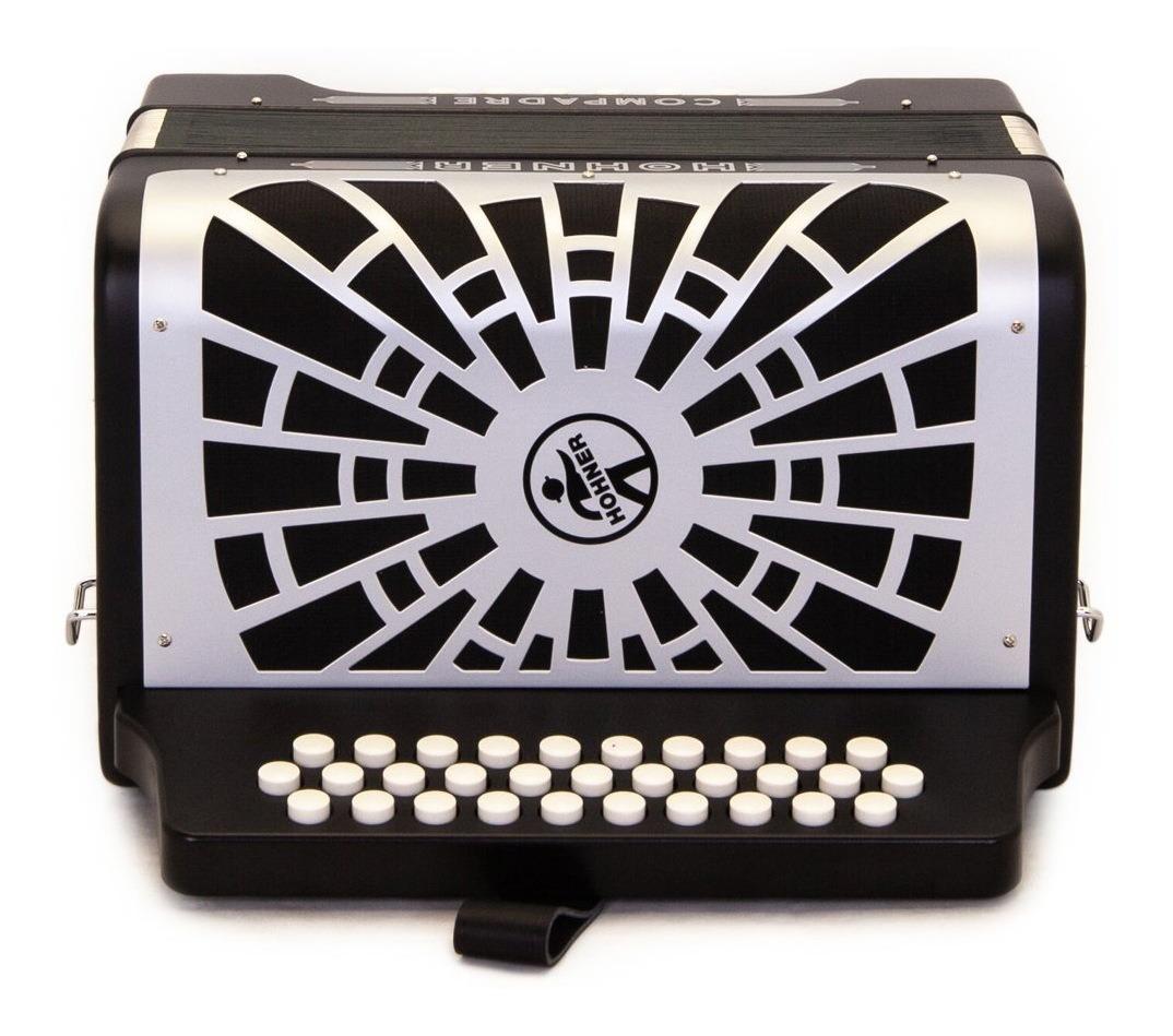 Hohner - Acordeon Compadre, Diat.Sol-Do-Fa, Color: Negro con Mochila Mod.A48221_5