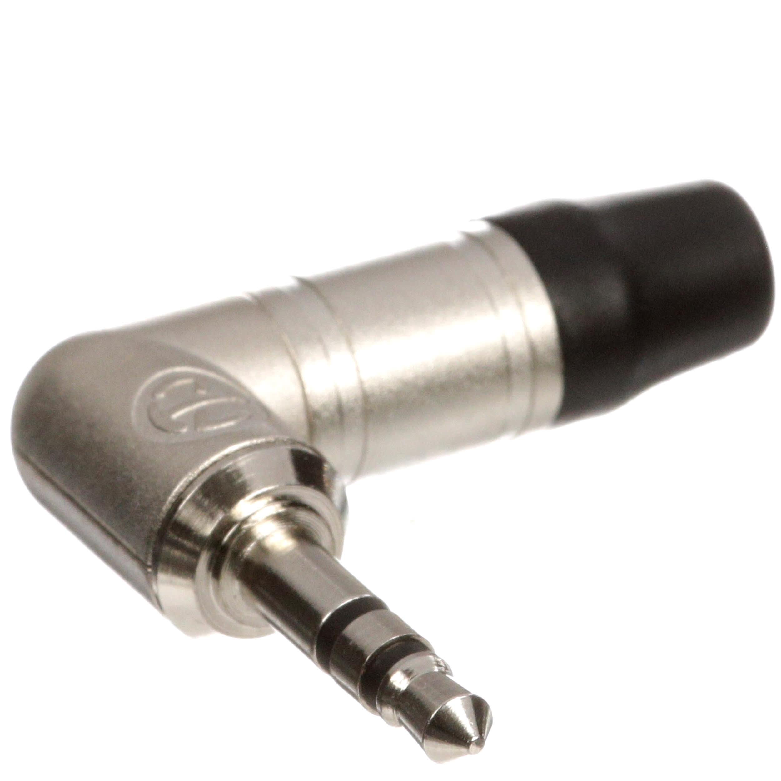 Neutrik - Plug de 1/8 Estéreo con Angulo de 90º, Contactos en Niquel Mod.NTP3RC_121