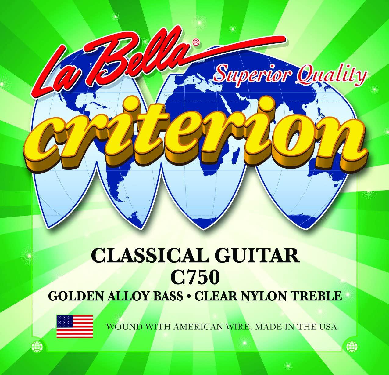 La Bella - Encordado para Guitarra Clásica Criterion, Nylon TR Mod.C750_65