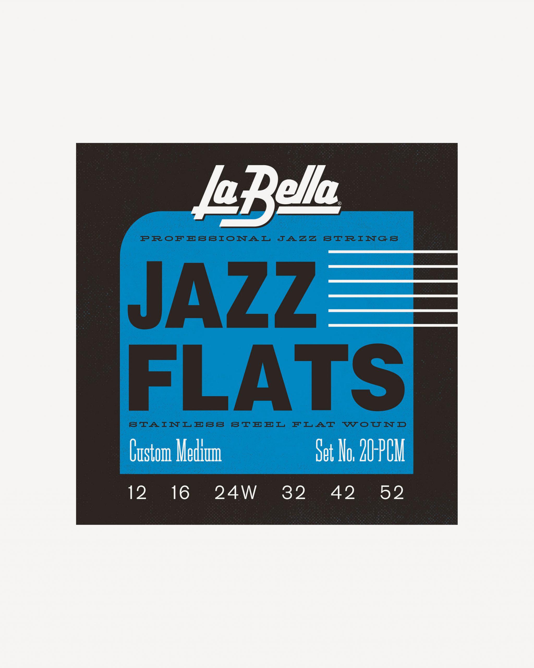 La Bella - Encordado Custom Medium de Acero para Guitarra Eléctrica Mod.20PCM_44